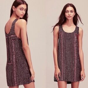 Free People Shift Gear Metallic Studded Mini Dress. Size M.